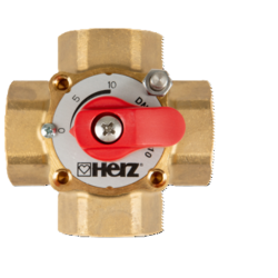 HERZ Zawór 4-drogowy obrotowy mieszający DN32 5/4" 1213804